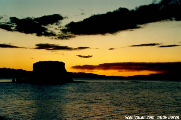 Great Salt Lake - Black Rock at Sunset