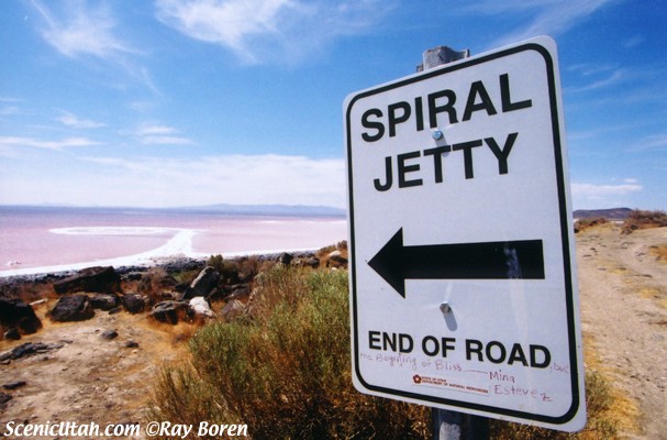 Spiral Jetty Sign
